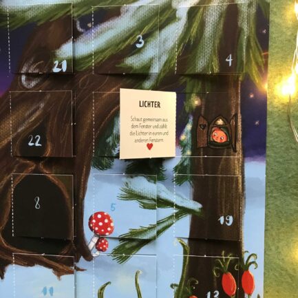 paulula Illustratio - Adventskalender Zusammensein in Familie - Beispieltürchen