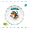 Kindergeschirr-Set personalisiert Pferd, Melamin – Bild 6
